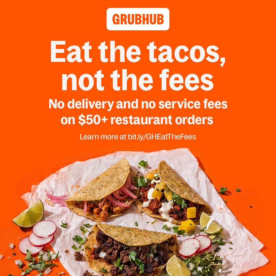 Grubhub 1:1 feed ad made by SelfMade