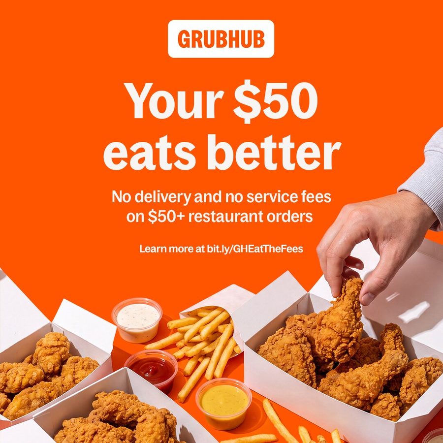 Grubhub 1:1 feed ad made by SelfMade