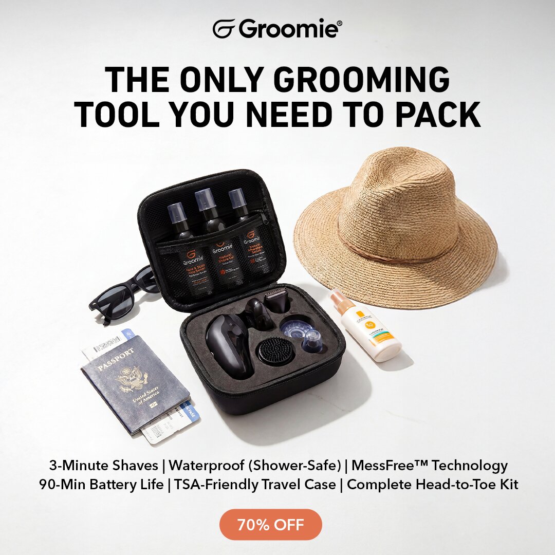 Groomie static ad