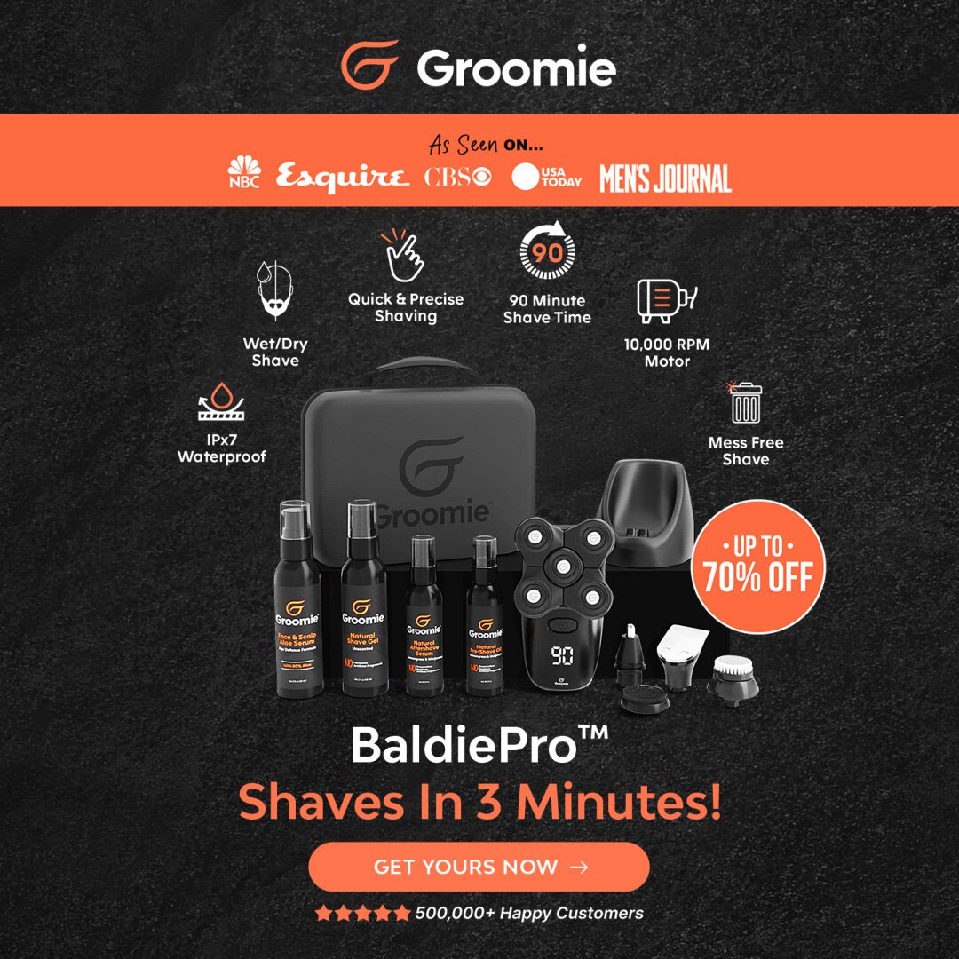 Groomie static ad