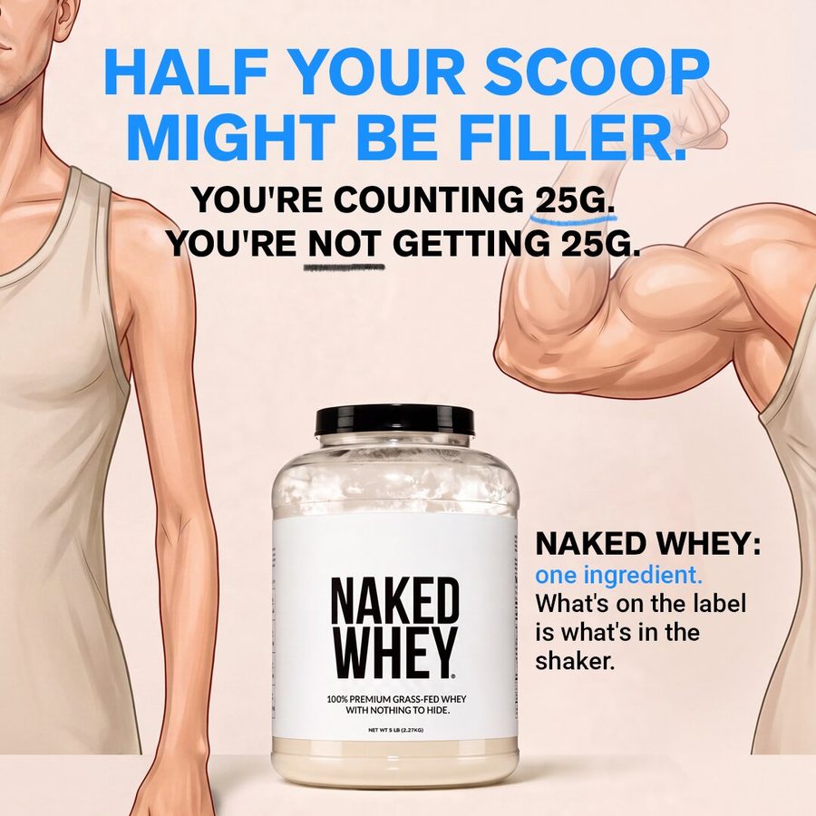 Naked Nutrition 1:1 feed ad made by SelfMade