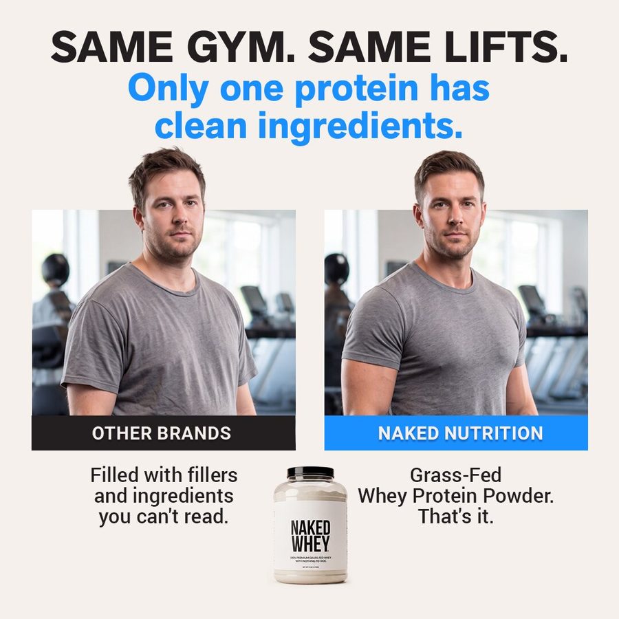 Naked Nutrition 1:1 feed ad made by SelfMade