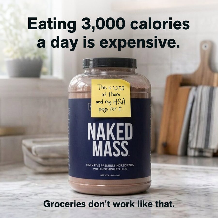 Naked Nutrition 1:1 feed ad made by SelfMade